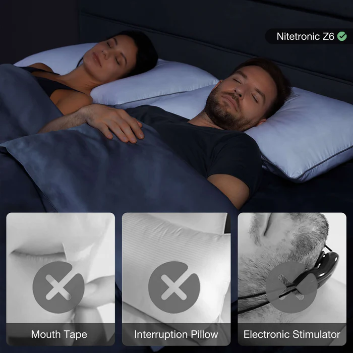 Best snoring pillow for natural sleep - Nitetronic Z6 non-invasive solution for pillows and snoring problems
