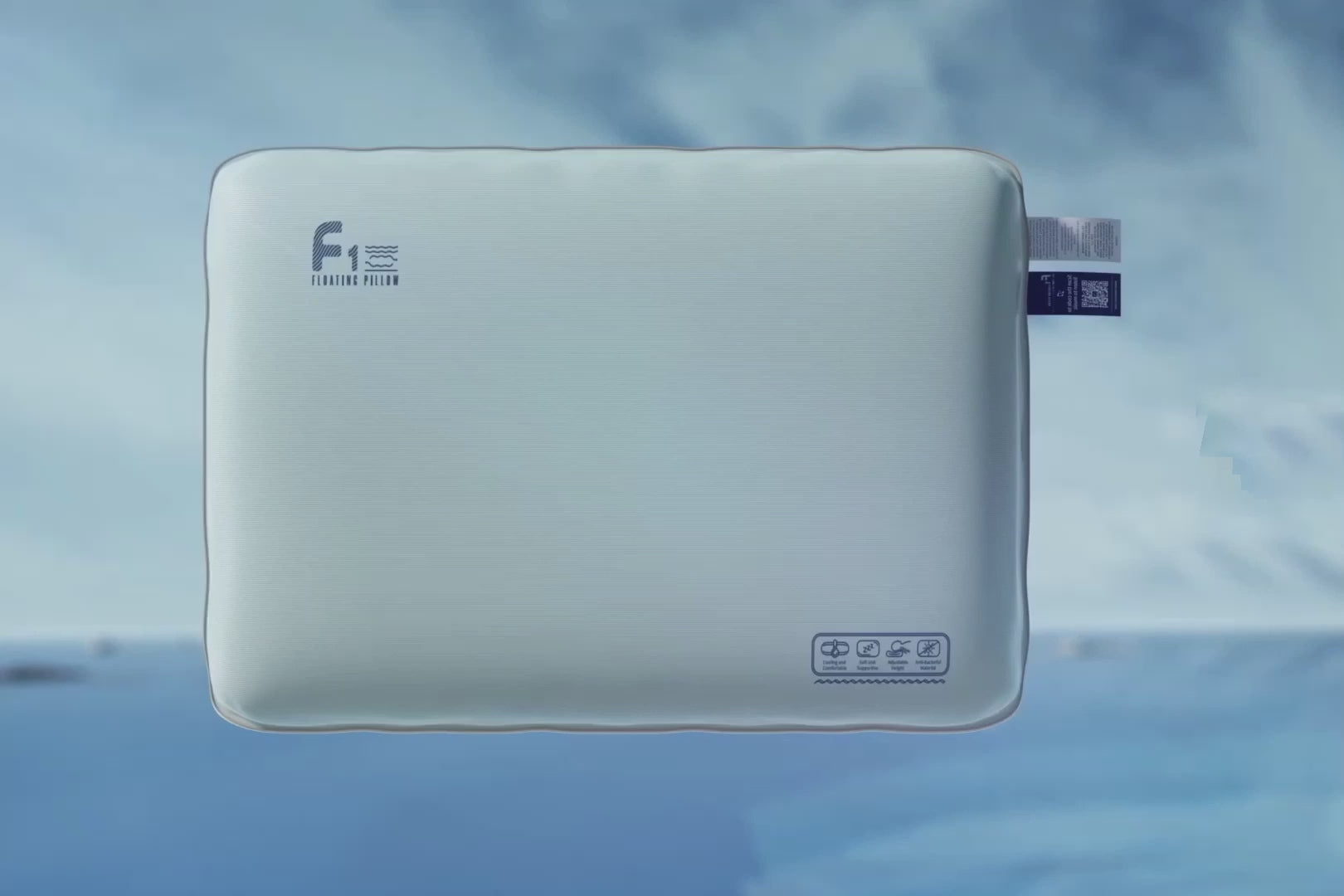 Nitetronic F1 Floating Pillow - air-water technology demonstration video showing cooling system and adjustable features
